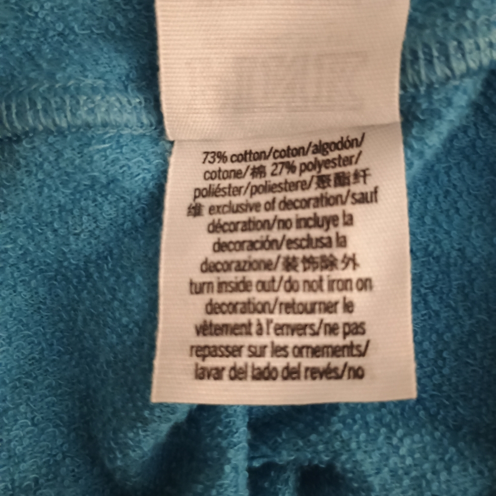 PINK Victoria's Secret Blue Camo Hoodie L/XL - Picture 7 of 7